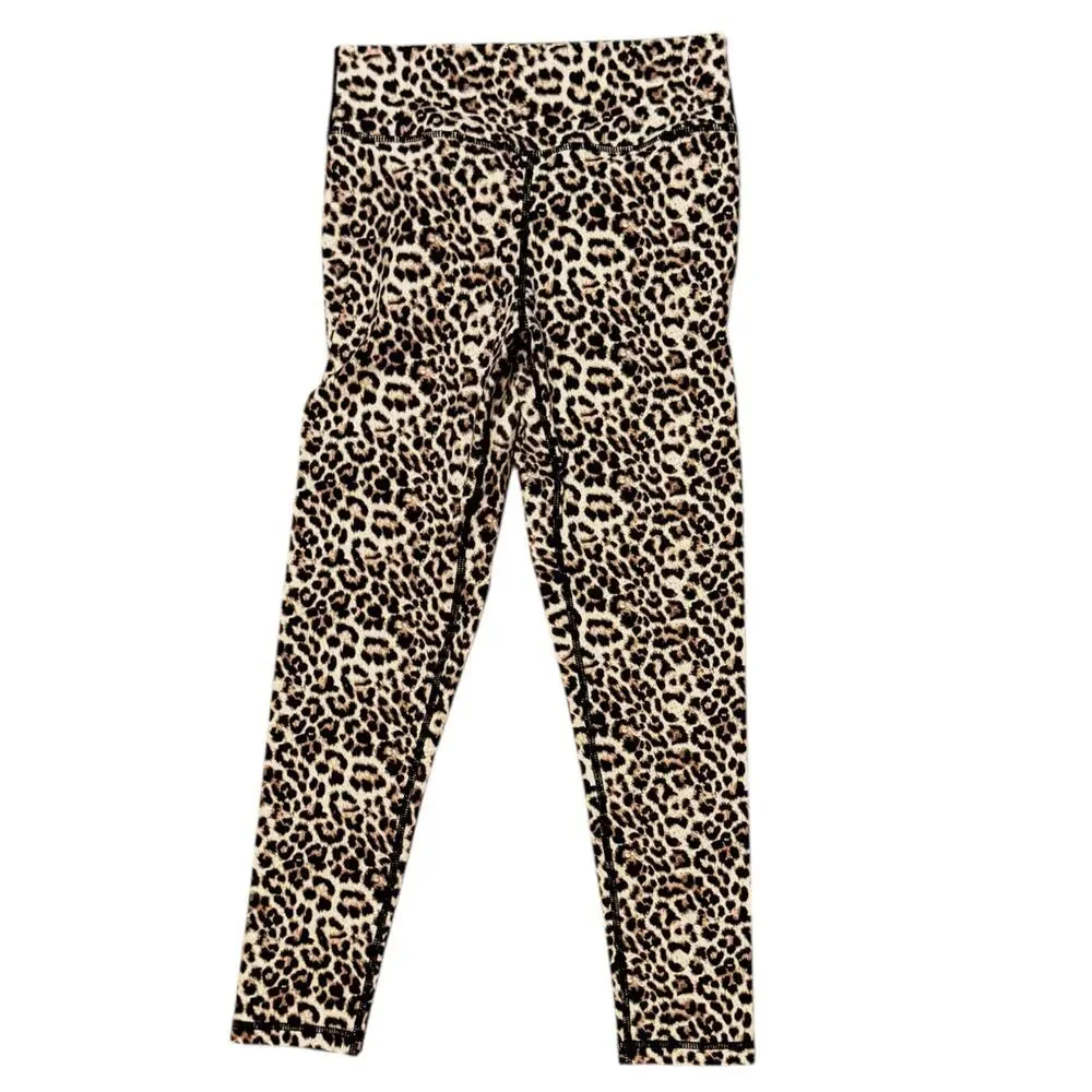 ZYIA Active Leopard Brilliant Scrunchy High Rise Leggings Athleisure Size 6-8